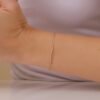 Long Diamond Bar Bracelet - Image 5