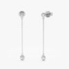 Long Diamond Drop Earrings - Image 2