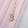 Long Diamond Heart Charm - Image 4