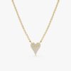 Long Diamond Heart Necklace