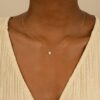 Long Diamond Heart Necklace - Image 6