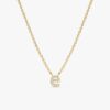 Lowercase Diamond Initial Necklace