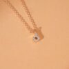 Lowercase Diamond Initial Necklace - Image 5