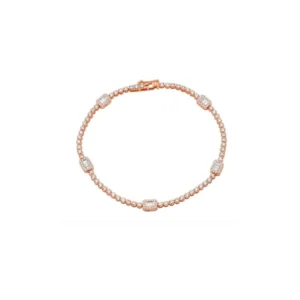 Marchesa Baguette Diamond Tennis Bracelet