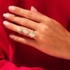 Gold-plated sterling silver ring with refined 1.50 mm band