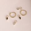 Marquise Diamond Charm Huggies - Image 4
