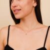 Mini Diamond Sapphire Eye Necklace - Image 3