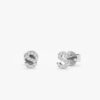 Mini Initial Diamond Stud Earrings - Image 2