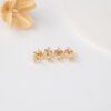 Mini Initial Diamond Stud Earrings - Image 4