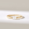 Marquise-inspired ring with premium CZ diamond pave setting