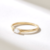 Delicate ring with 1.25 mm band and subtle sparkle
