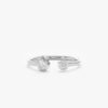 Mixed Diamond Open Ring - Image 2