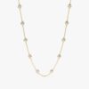 Multi Diamond By The Yard Necklace with evenly spaced bezel-set stones