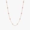 Multi Diamond By The Yard Necklace with 4.2 mm bezels