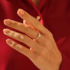 925 Sterling Silver Non-traditional Engagement Ring - Image 3