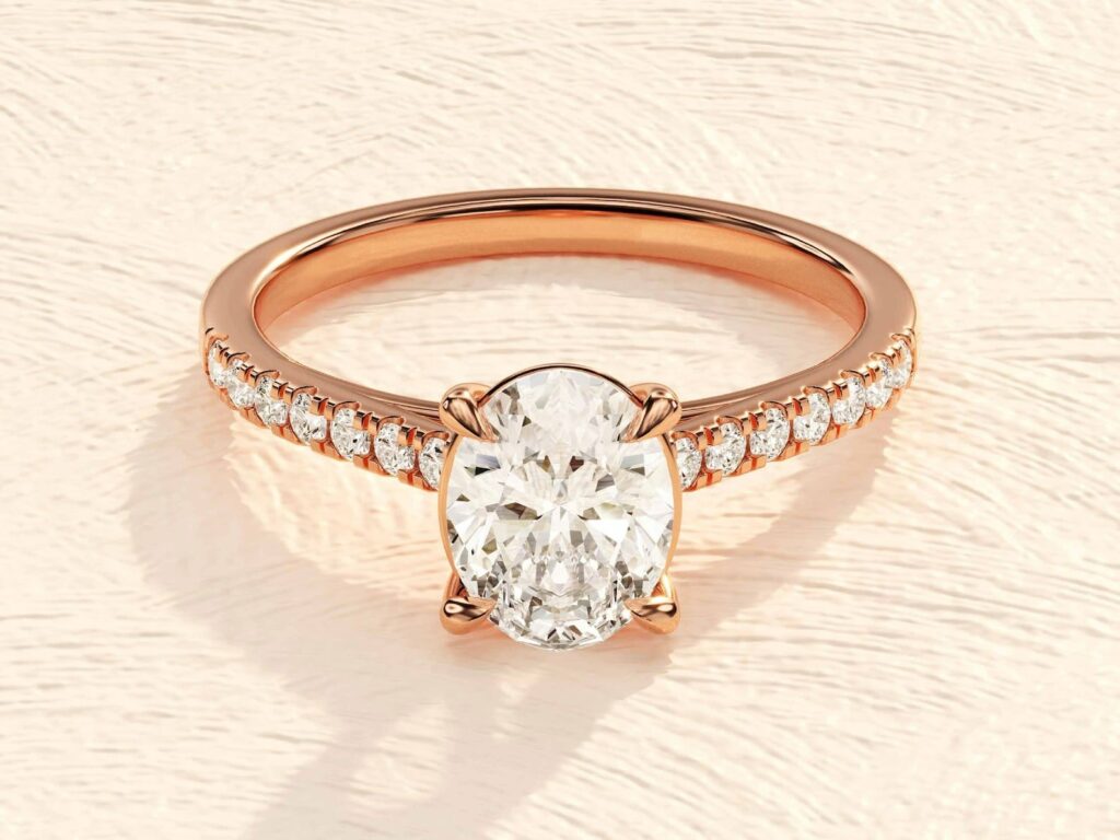 Oval Cut 3ct Diamond Engagement Ring