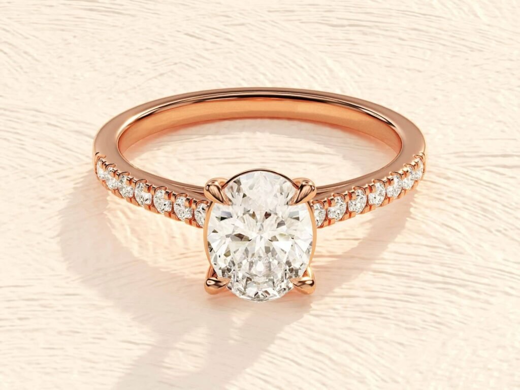 Oval Cut 4ct Diamond Engagement Ring