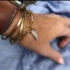 Paperclip chain bracelet with sleek linked silhouette
