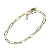 Paperclip chain bracelet featuring a clean modern design