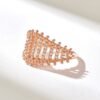 Unique statement ring with a clean modern profile
