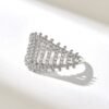 Statement ring with a slim 1.48MM band