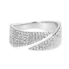 Bold wrap ring with sparkling pave detail