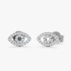 Pave Diamond Evil Eye Studs - Image 6