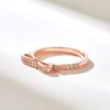 925 Sterling Silver ring with 0.20 ct pave-set CZ accents