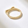 Elegant sterling silver ring with subtle pave-set stone detailing