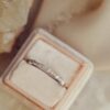 Pave wave pattern diamond band with flowing modern design