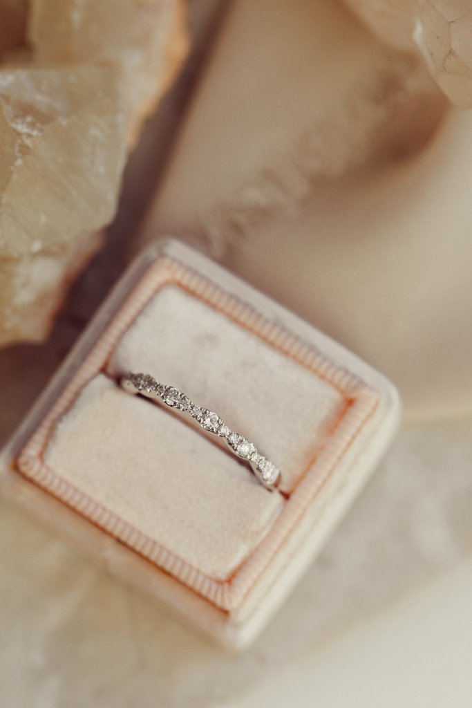 Pave Wave Pattern Diamond Band