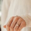 Gold-plated diamond band with sleek pave sparkle finish