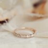 Pave ring featuring 0.49 ctw Premium CZ Diamond accents