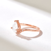 Sterling silver ring with 10.00mm top width and slim band