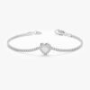 Pearl Heart Cuban Chain Bracelet - Image 4