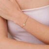 Pearl Heart Cuban Chain Bracelet - Image 5