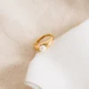 Classic signet ring design with a polished finish