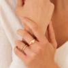 Simple signet ring designed for everyday wear