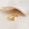 Timeless pearl detail on a versatile signet ring