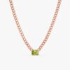 Peridot Cuban Chain Necklace - Image 2