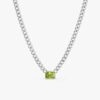 Peridot Cuban Chain Necklace - Image 4