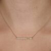 Peridot Diamond Bar Necklace - Image 3
