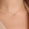 Petite Diamond Cross Necklace - Image 2