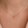 Petite Diamond Cross Necklace - Image 3