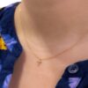 Petite Diamond Cross Necklace - Image 4
