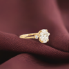 Pictorial ring featuring a premium CZ diamond and pave setting