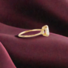 Oval cut ring with a simple, balanced profile