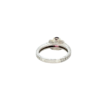 Pink tourmaline ring in sterling silver with gold plating