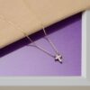 Pointed Diamond Cross Necklace - Image 4