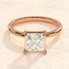 Princess Cut 925 Sterling Silver Engagement Ring 4ct Dimond